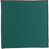 Serviette de table recyclée Grace Paon 40 x 40