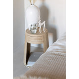 Table d'appoint J-Line Drawn Mango Wood / MDF Naturel