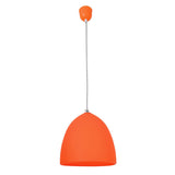 Lampe à pendentif en silicone "Catinus" Ø 25cm, en silicone orange, E27