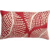 Coussin brodé Flora Papaye 40 x 65