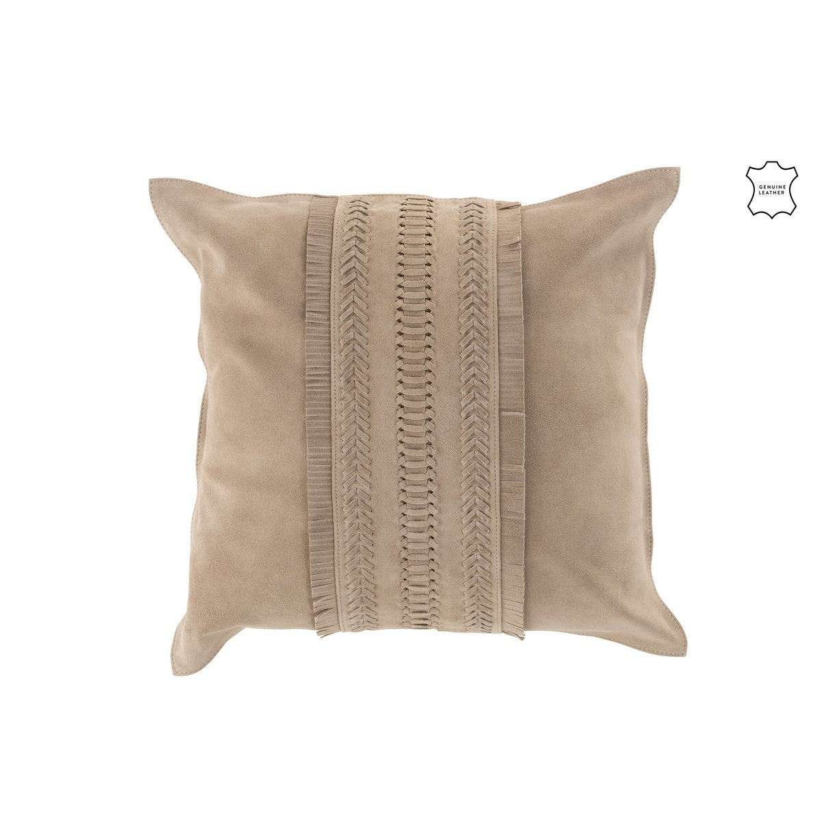 Texture du cuir du coussin J-Line en gros plan