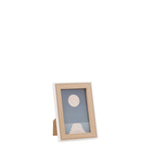 Cadre photo Chloe J-Line en bois naturel et blanc, petit format.