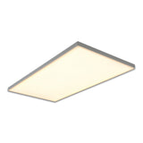 Panneau LED lampe de plafond "Carente" Longueur 59,5 cm, sans cadre, de nombreuses fonctions, en métal et en plastique, blancs, LED intégrés
