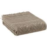 Serviette de toilette uni Zoe Chamois 50 x 100