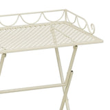 Table d'appoint extérieur Marseille Blanc cassé