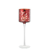 Photophore J-Line On Foot Leaves - mise en scène festive