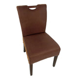 Chaise de salle à manger de chaise en rotin ensemble 4 morceaux de chaises de jardin d'hiver bilbao chaises rembourrées prairie marron