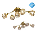 Plafond LED à 5 "Josefa", lampe au plafond métal