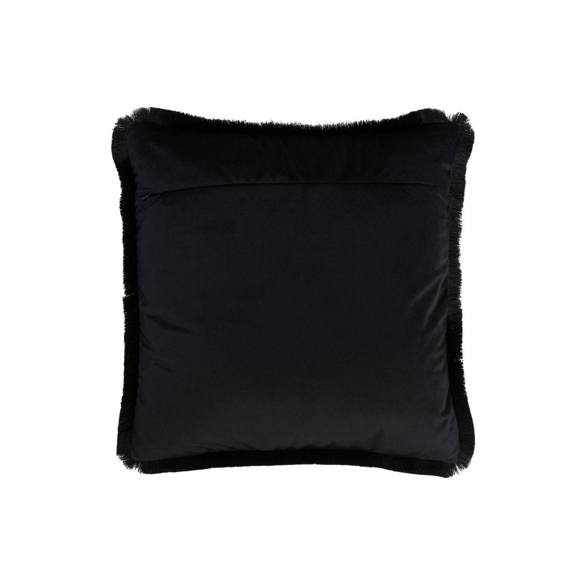 Coussin J-Line Alpha noir, détail des coutures et finition moderne