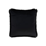 Coussin J-Line Alpha noir, détail des coutures et finition moderne