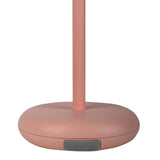«Pasi» de tablette sans fil pour l'extérieur et à l'intérieur, en métal et en plastique en rose, dimmable, avec une fonction tactile et mémoire, environ. 26 cm de haut