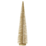 Sapin de Noël décoratif J-Line - plastique - or clair - grand