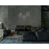Métal et plastique "Araneus" à LED en Chrome, avec des LED fermement construites, 80 cm de long, éclairage pour le salon, la salle à manger ou le bureau