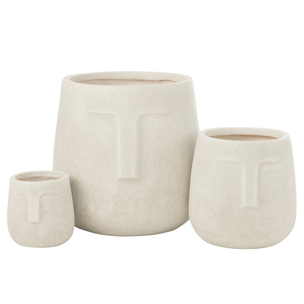Ambiance moderne avec les pots Moai J-Line en céramique