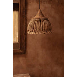 Le Pendentif Pompon Abaca - Naturel - S