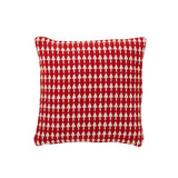 Coussin J-Line Sapins de Noël - design élégant en rouge et blanc