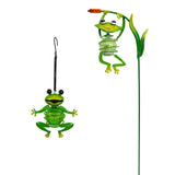 2 Set Solar-Deco Hanging Light "Frosch" environ. Capteur de l'aube;