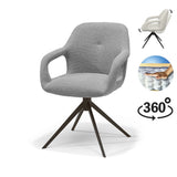 Move Armstoel Stof Sahara %23455 Gris - Fonction Relax - Structure Marron Anodique