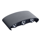 Lampe murale extérieure LED "Auron", en métal en anthracite, avec LED intégrée
