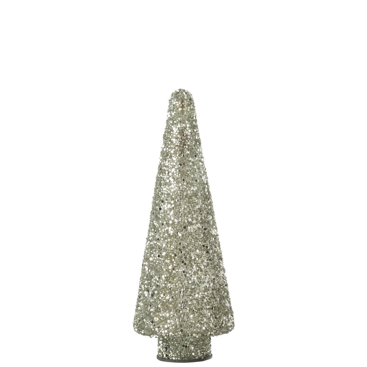 Détail du sapin de Noël Glitter J-Line, finition brillante