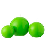 Bougie Boule Cire Fluo Vert J-Line - Détail de la texture