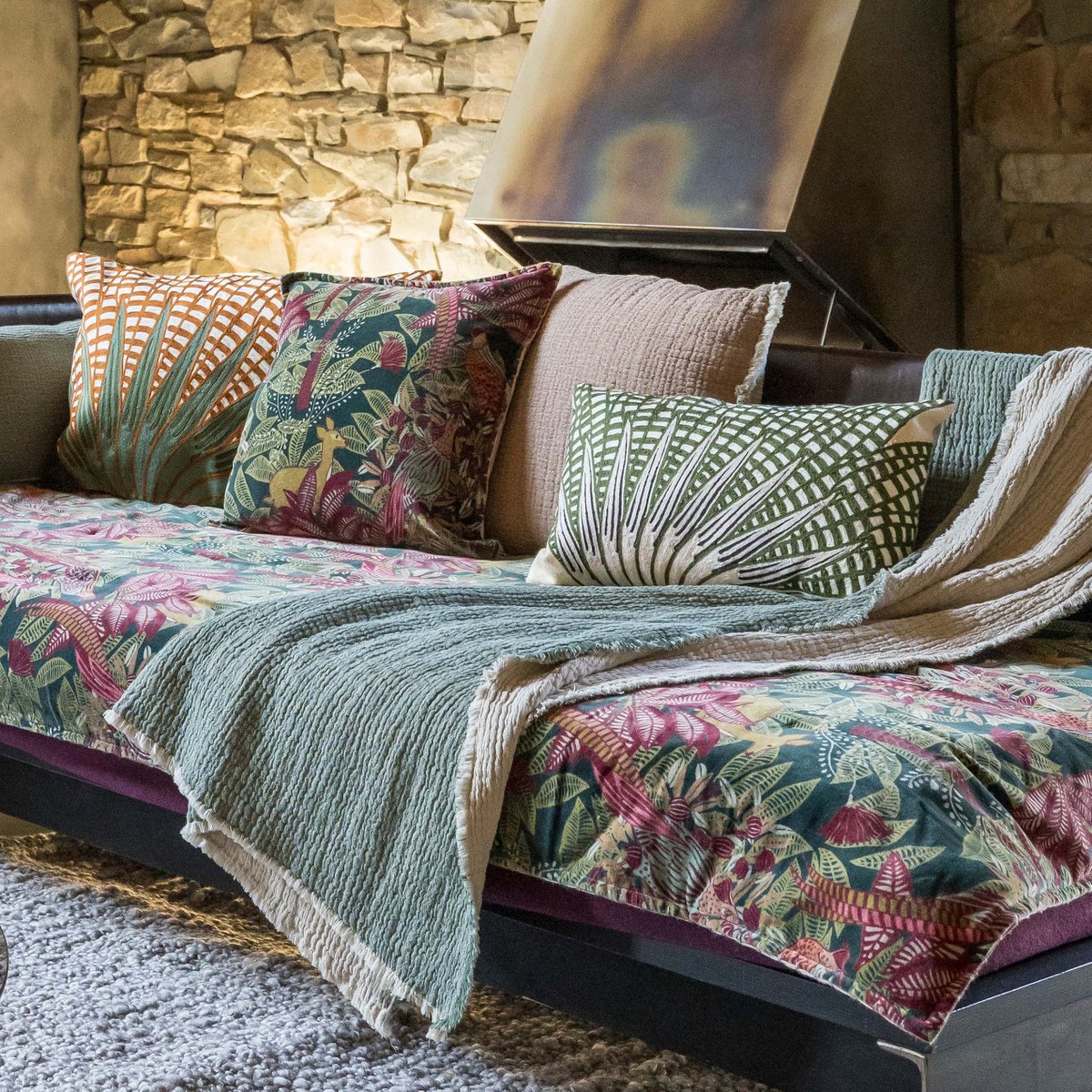 Coussin Emilio Cuivre, parfait pour un décor chic