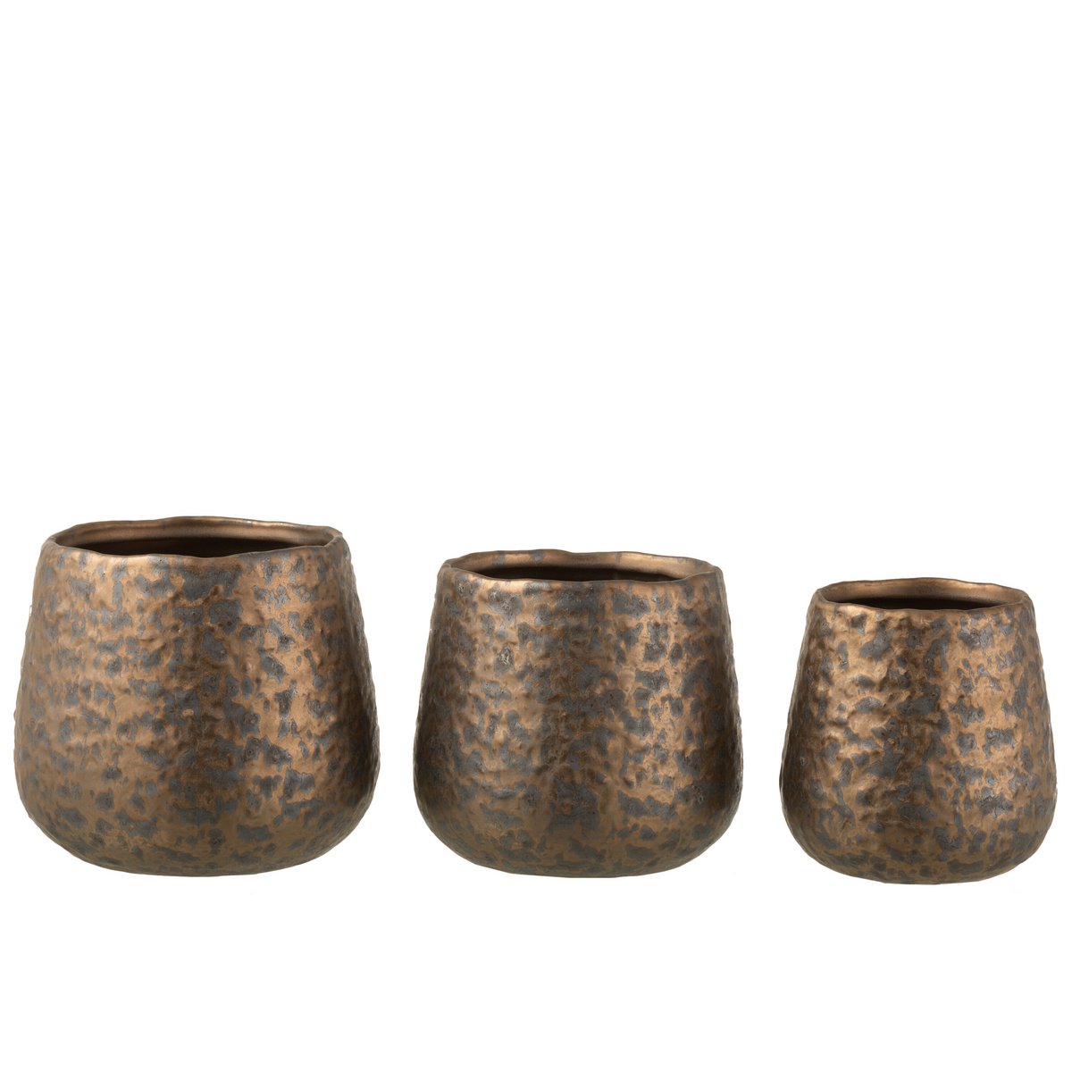 Détail du vase J-Line Flowerpot en céramique, finition élégante
