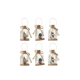 Suspension J-Line Bouteille en verre, détail de la figurine de Noël