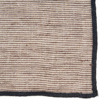 Serviette en Lin The Code - Noir Naturel - 45x45