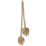 Suspension J-Line en coquillages et perles, design naturel et élégant pour intérieur