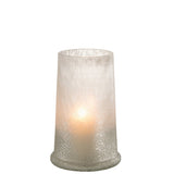 Lanterne J-Line Suiker Glass Blanc Large vue de face, élégante et contemporaine.