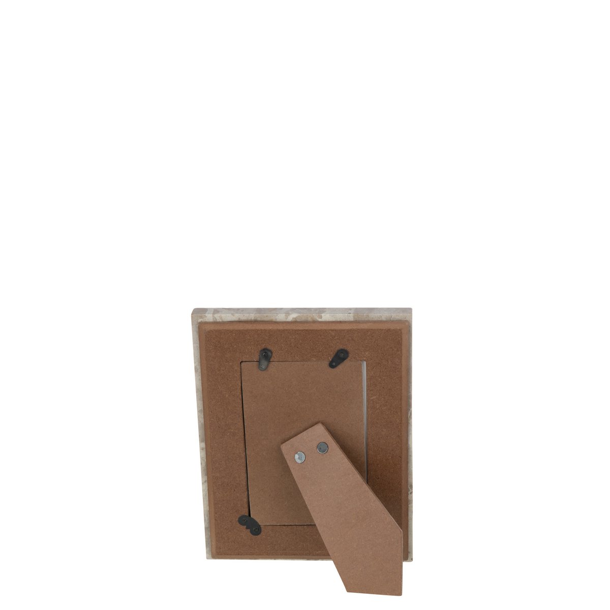 Cadre photo J-Line en marbre beige - vue avant