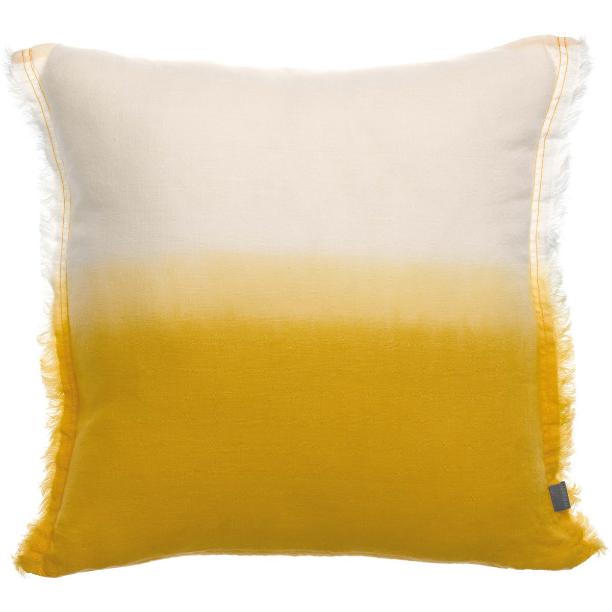 Coussin Zeff Shade Mangue 45x45 - Dégradé tie and dye avec franges