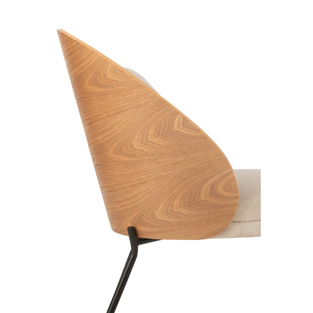Chaise longue J-Line avec coussin beige