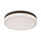 LED PLADIER LED "LOLA" Ø de 50 cm, 9 cm de haut, métal et plastique en brun et blanc, LED intégré, 1900 lm, dimmable, fonction CCT 3000-6500 K, fonction de lumière nocturne