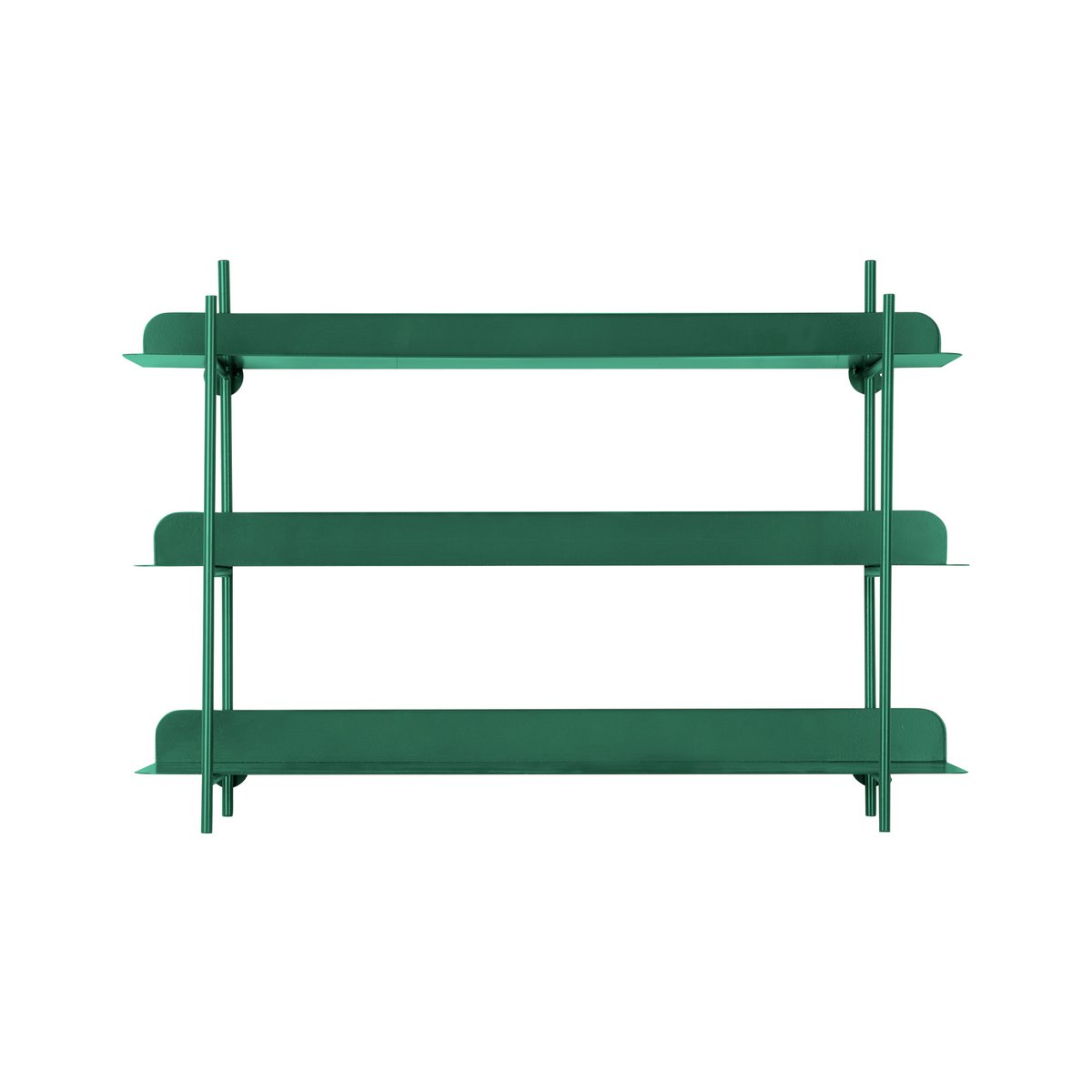 Support Mural Cool Rétro en fer vert, design vintage pour décoration murale