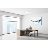 Panneau d'assemblage LED "Nicola", lampe de montage en métal et en plastique avec des LED fermement construites en blanc neutre, panneau pour l'intérieur de 29,5 x59,5 cm