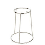 Tabouret en métal argenté J-Line avec design moderne et élégant