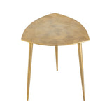 Table d'appoint Table décorative en métal en 4 parties ALSTER 40x45x40 cm Classe triangulaire.