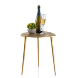 Table d'appoint Table décorative en métal ALSTER 40x45x40 cm Classe triangulaire.