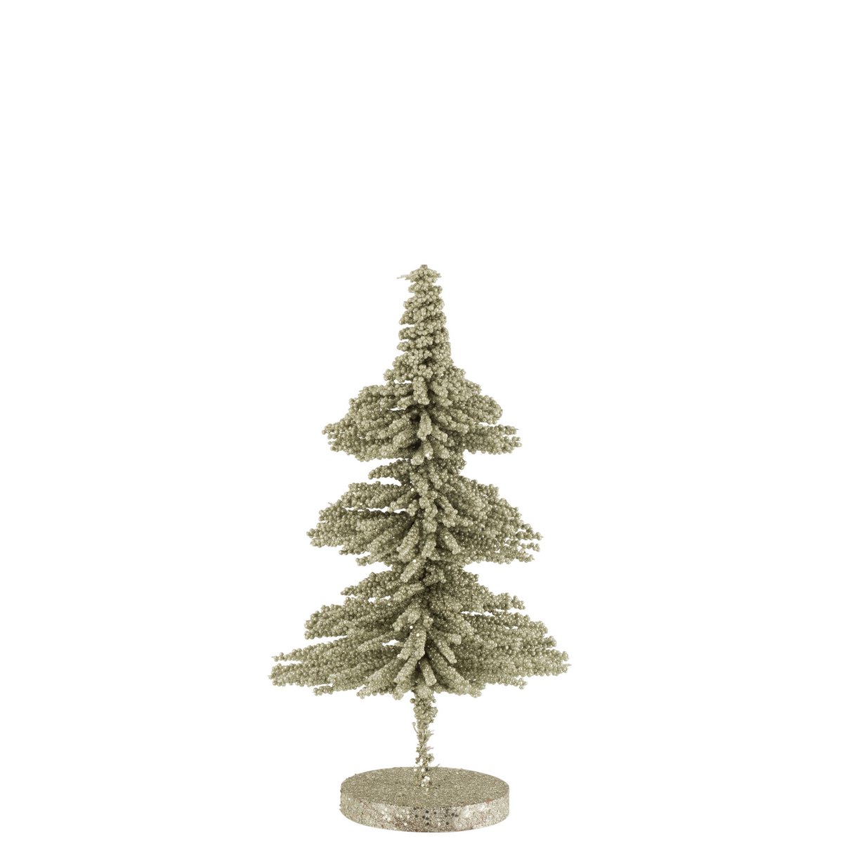 Sapin de Noël J-Line en plastique vert, petit format, idéal pour la décoration intérieure