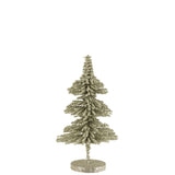 Sapin de Noël J-Line en plastique vert, petit format, idéal pour la décoration intérieure
