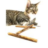 Os à mâcher en bois d'olivier pour petit chien ou chat (lot de 3)