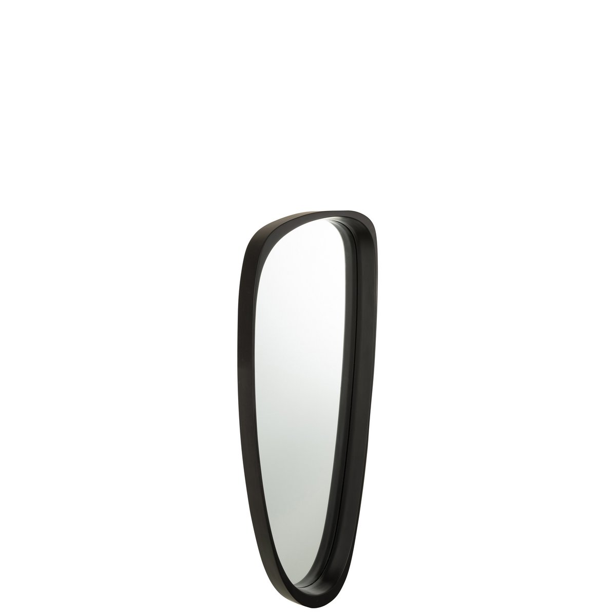 Miroir J-Line noir, installé dans un salon moderne