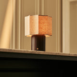 Lampe à poser rechargeable marron foncé Channa