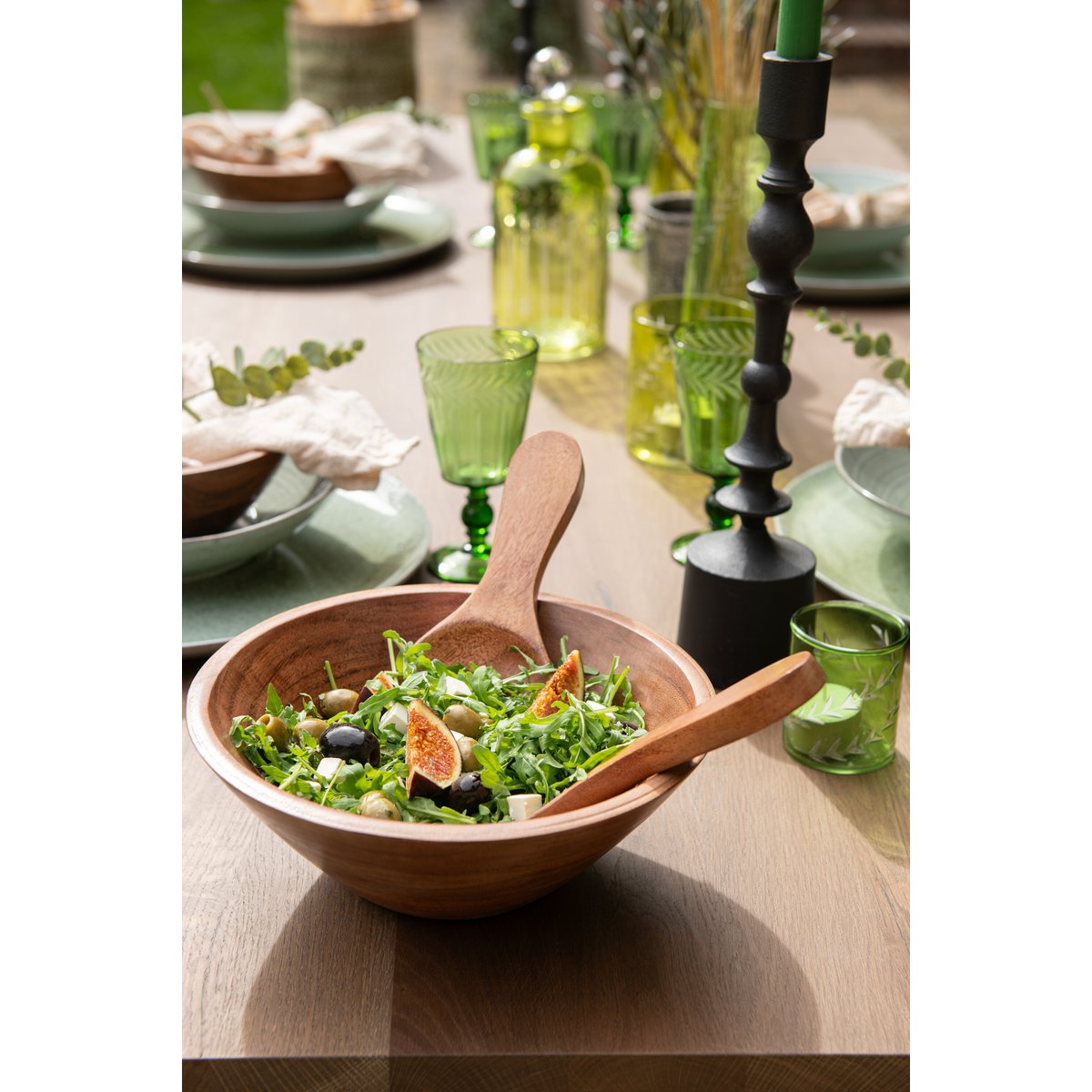Bol J-Line Acacia - vue de côté mettant en valeur sa forme élégante