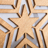 Décorations de Noël LED "Stern" H: 33 cm - Articles de Noël - Décoration - Wood - Nature - Avec LED intégrée - Décoration de Noël