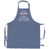 Tablier de cuisine Je suis jeune Jeans 72 x 90