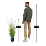 Plante Artificielle Gazon Ornemental Blanc