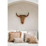 La Housse de Coussin Raphia Carrée - Naturel - 60x60